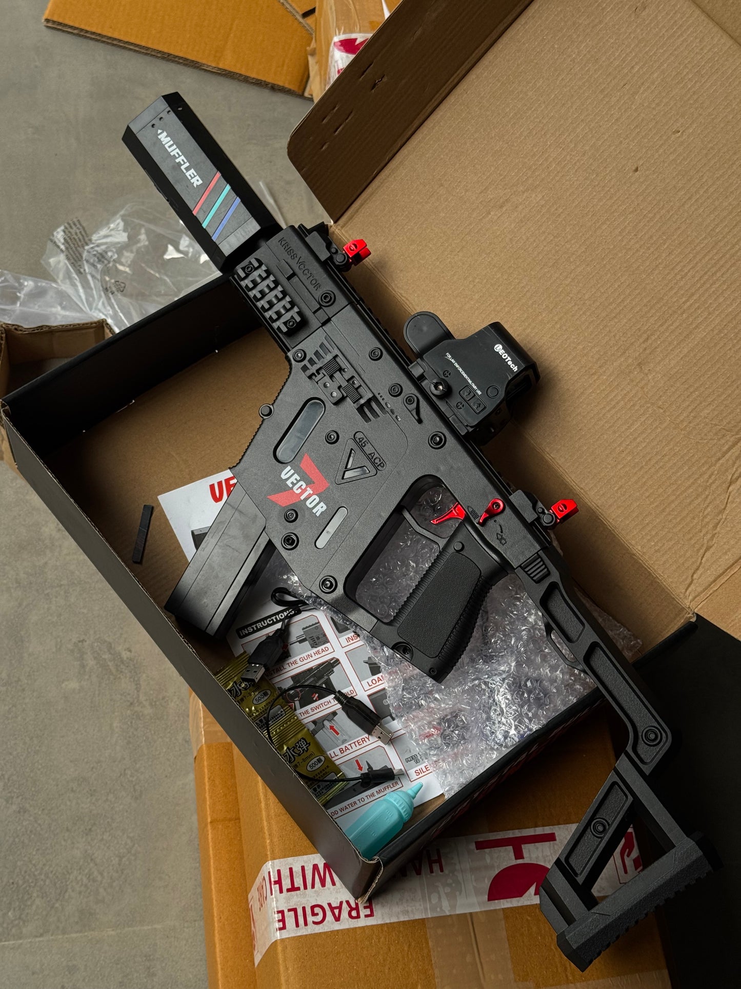 Vector Gel Blaster Toy Gun | smoke + light tracer