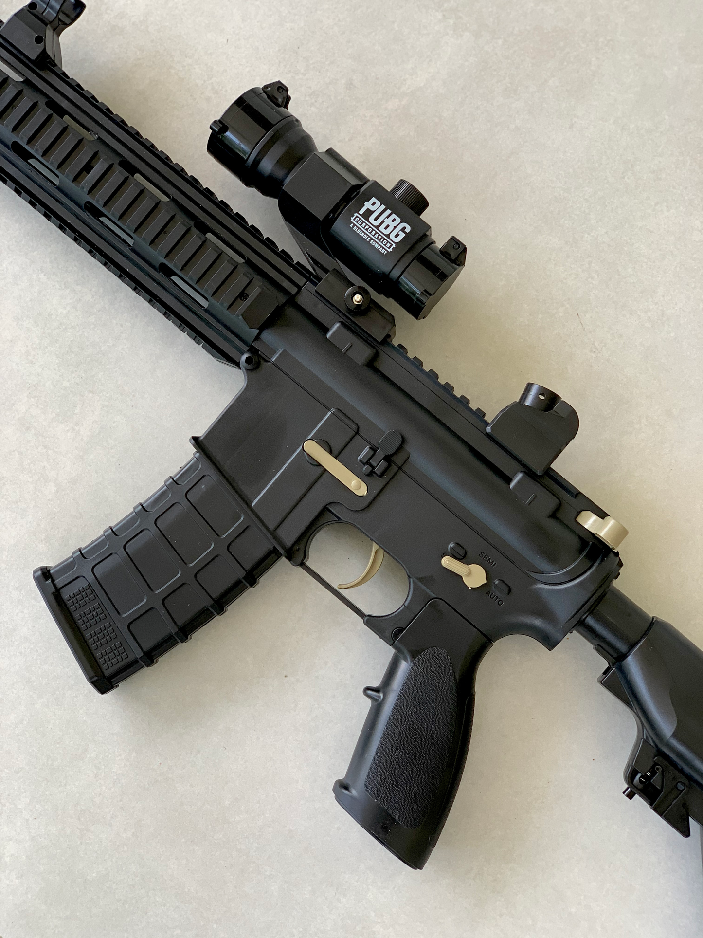 M416 Gel blaster toy gun with light tracer
