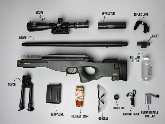 AWM SNIPER GEL BLASTER TOY GUN | Electric Blaster | Auto and Manual Modes