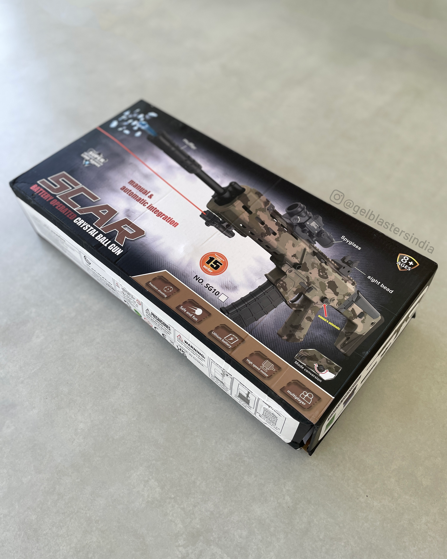 SCAR-L CAMO Gel Blaster Toy Gun | Electric Blasters