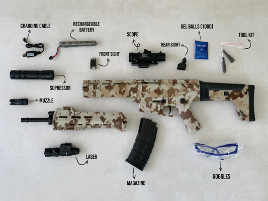 SCAR-L CAMO Gel Blaster Toy Gun | Electric Blasters
