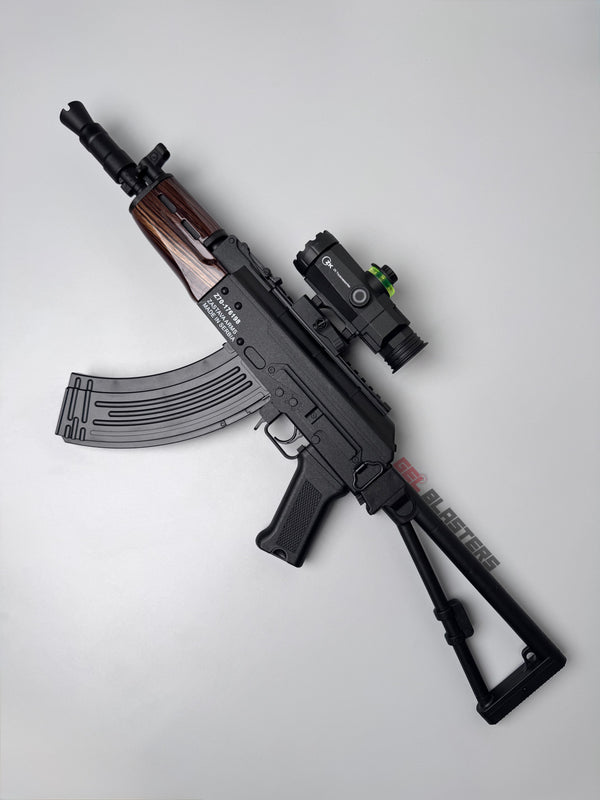 AK74U Gel Blaster Toy Gun – Black Wood Edition