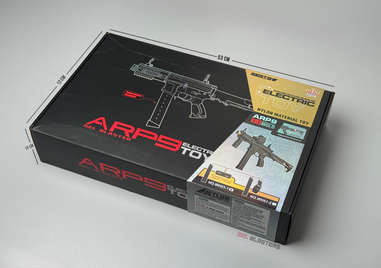 ARP9 Black Gel Blaster Toy Gun | Auto, Semi Auto
