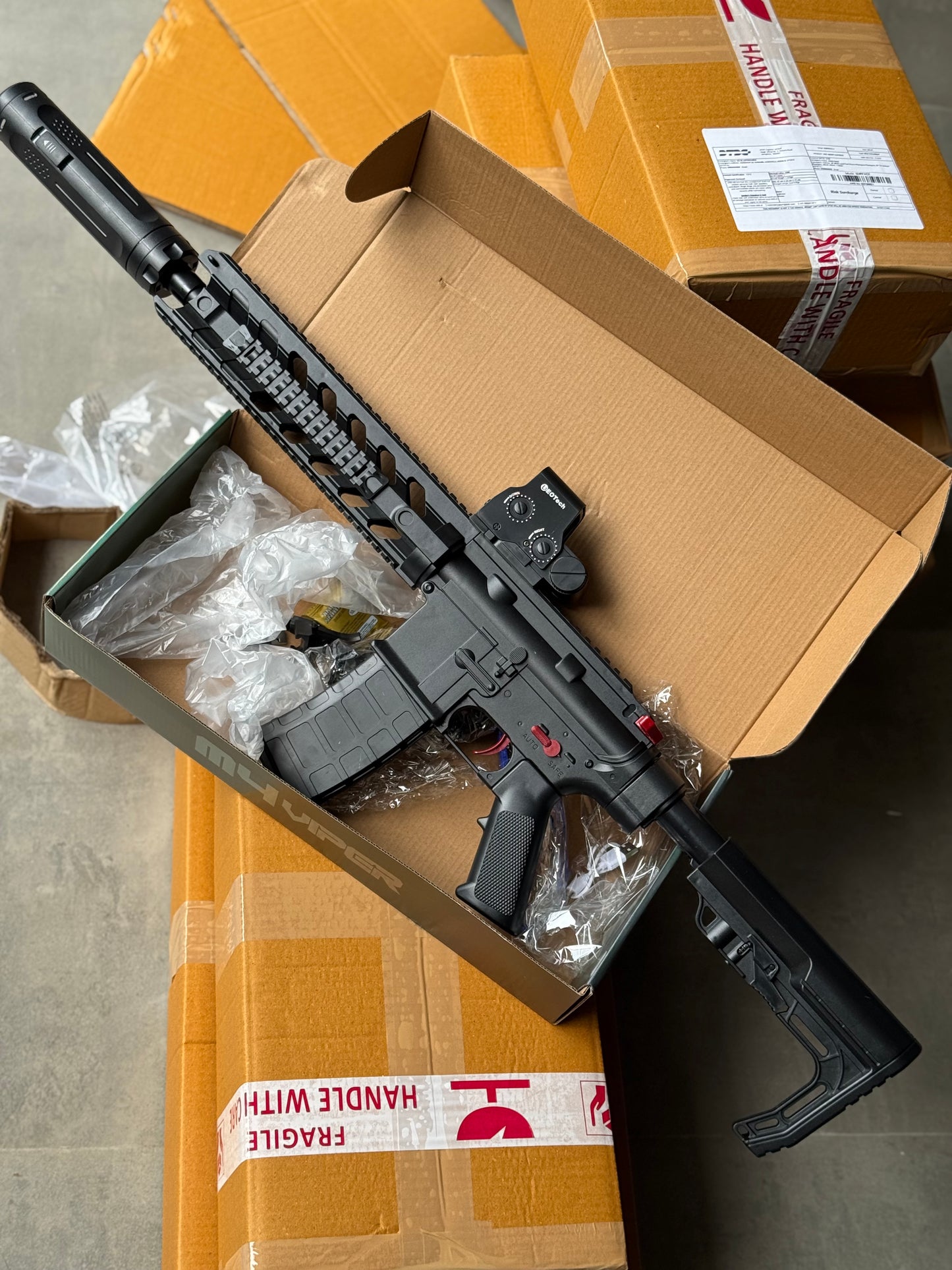 M4 VIPER BLACK Gel Blaster Toy Gun | Smoke Tracer