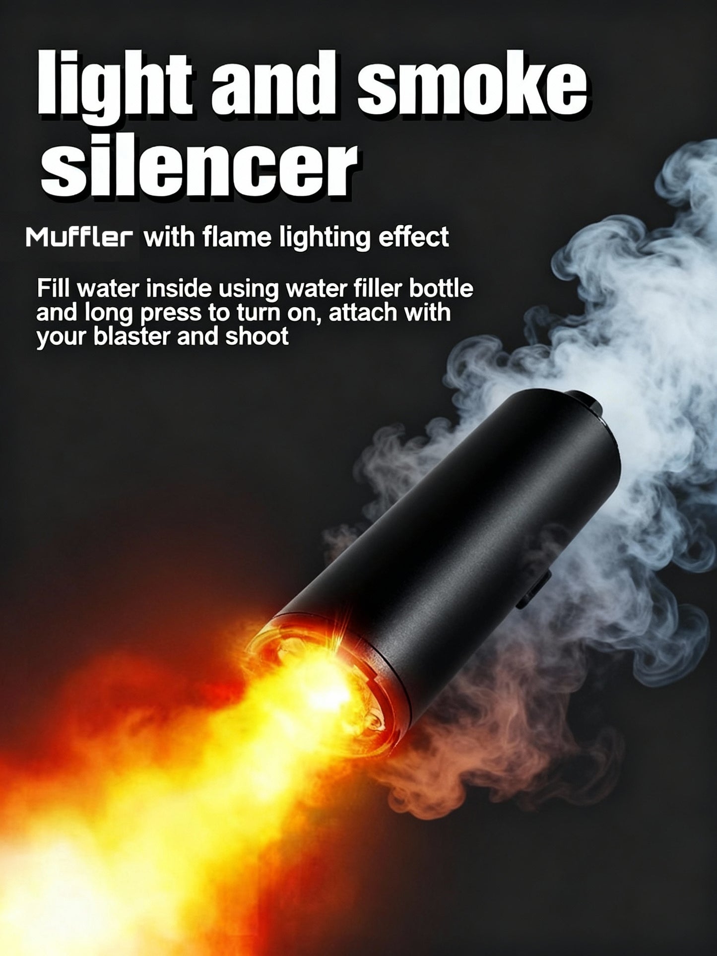 Vector Gel Blaster Toy Gun | smoke + light tracer