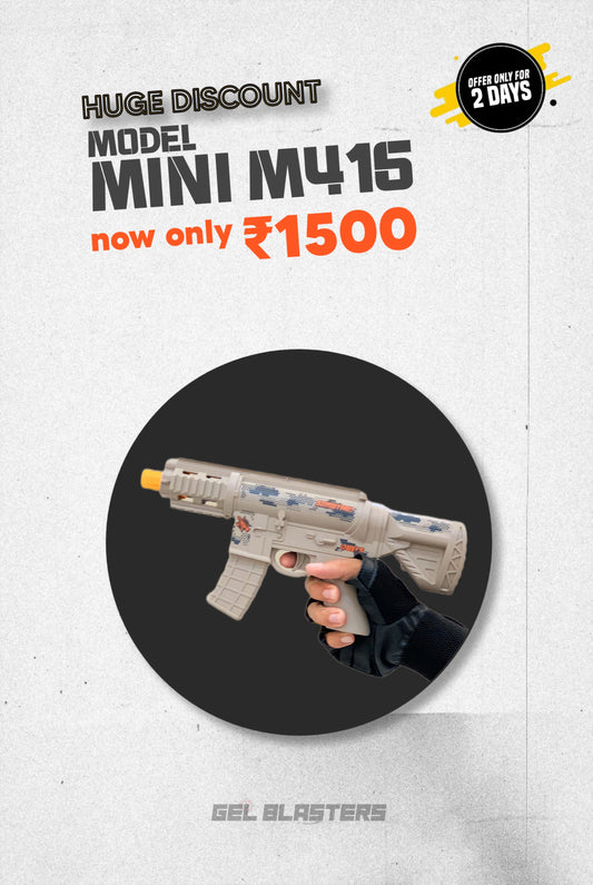 Mini M416 Gel Blaster Toy Gun | Shoots Both Orbeez And Soft Bullets