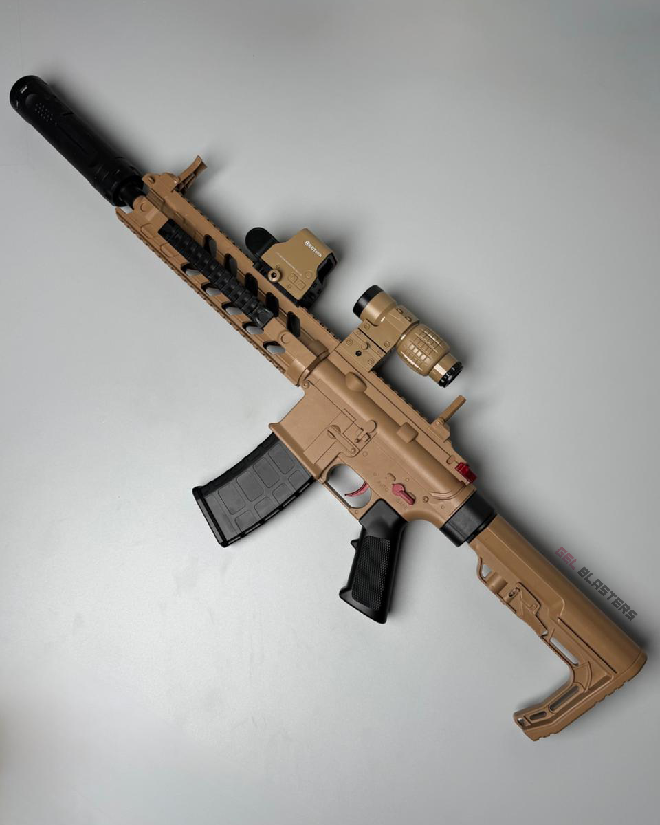 M4 VIPER DESERT TAN Gel Blaster Toy Gun | Smoke Tracer
