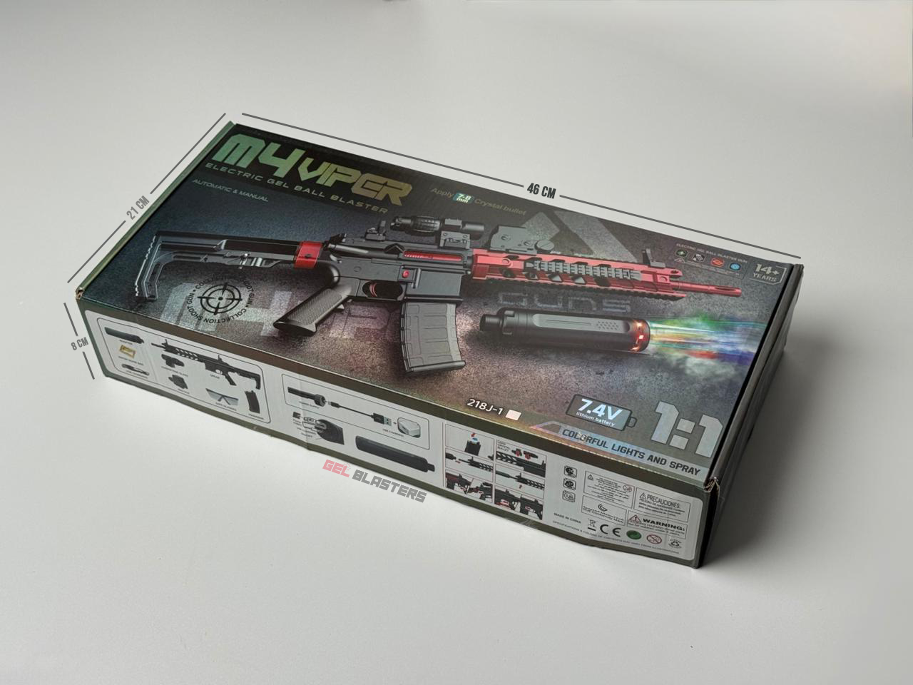 M4 VIPER BLACK Gel Blaster Toy Gun | Smoke Tracer