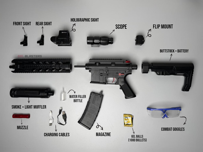 M4 VIPER BLACK Gel Blaster Toy Gun | Smoke Tracer