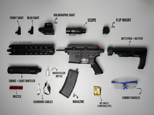 M4 VIPER BLACK Gel Blaster Toy Gun | Smoke Tracer