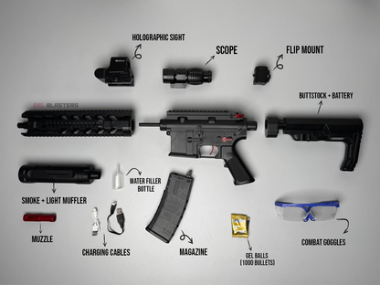 M4 VIPER BLACK Gel Blaster Toy Gun | Smoke Tracer