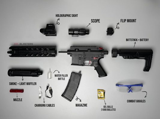 M4 VIPER BLACK Gel Blaster Toy Gun | Smoke Tracer