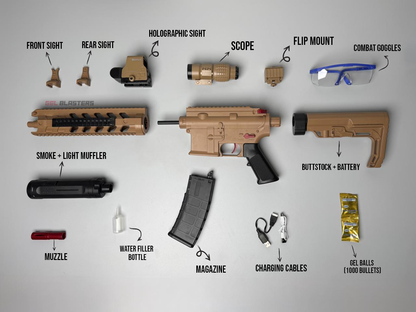 M4 VIPER DESERT TAN Gel Blaster Toy Gun | Smoke Tracer