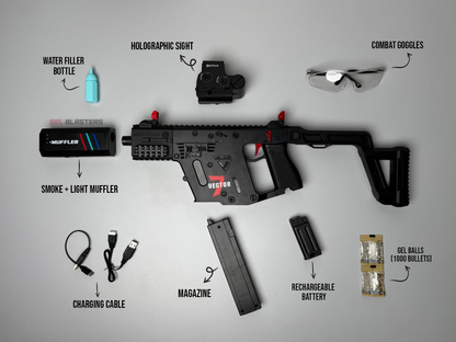 Vector Gel Blaster Toy Gun | smoke + light tracer